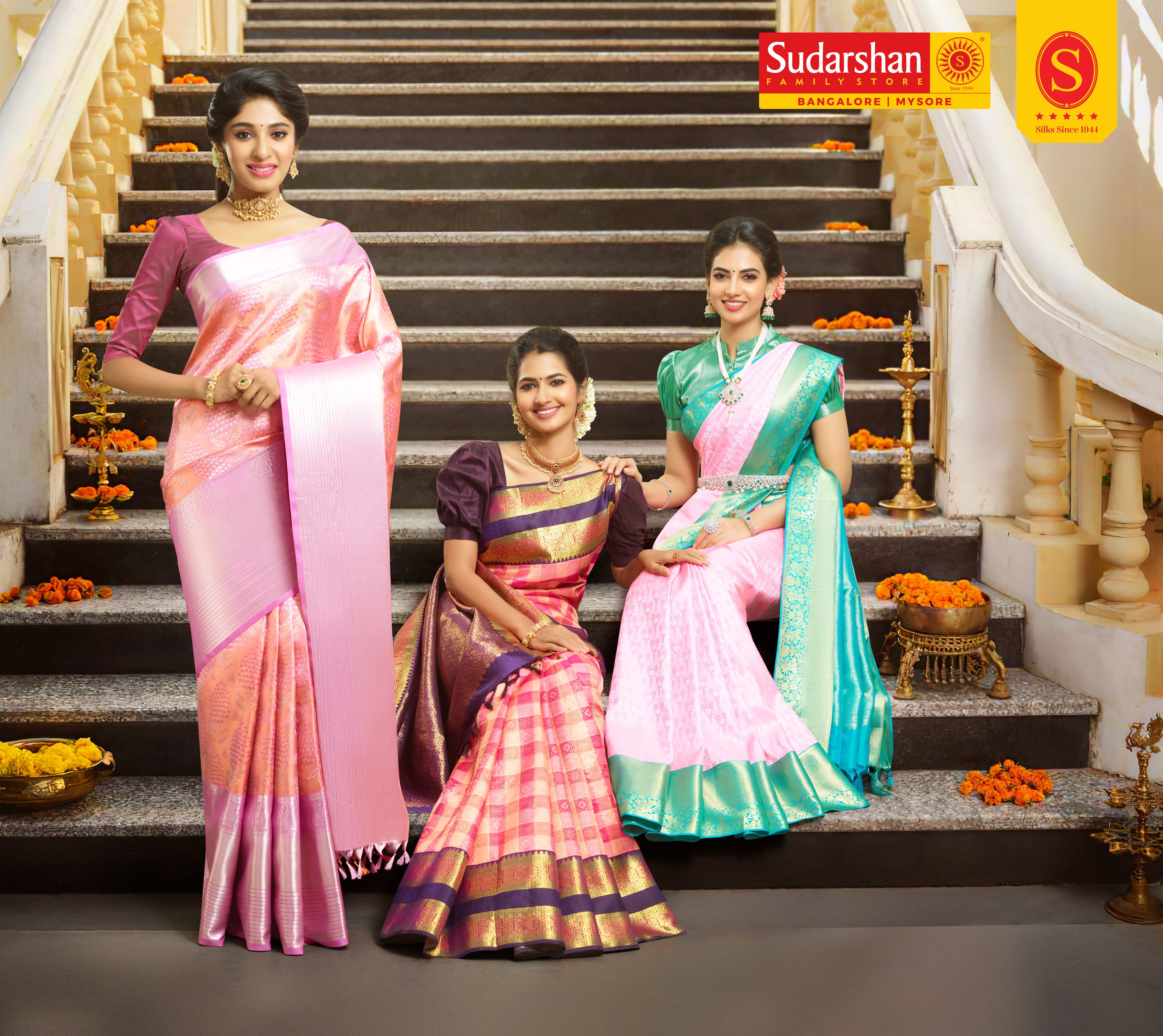 Sudarshan Stores's Exquisite Wedding Silk Sarees. – Sudarshansarees
