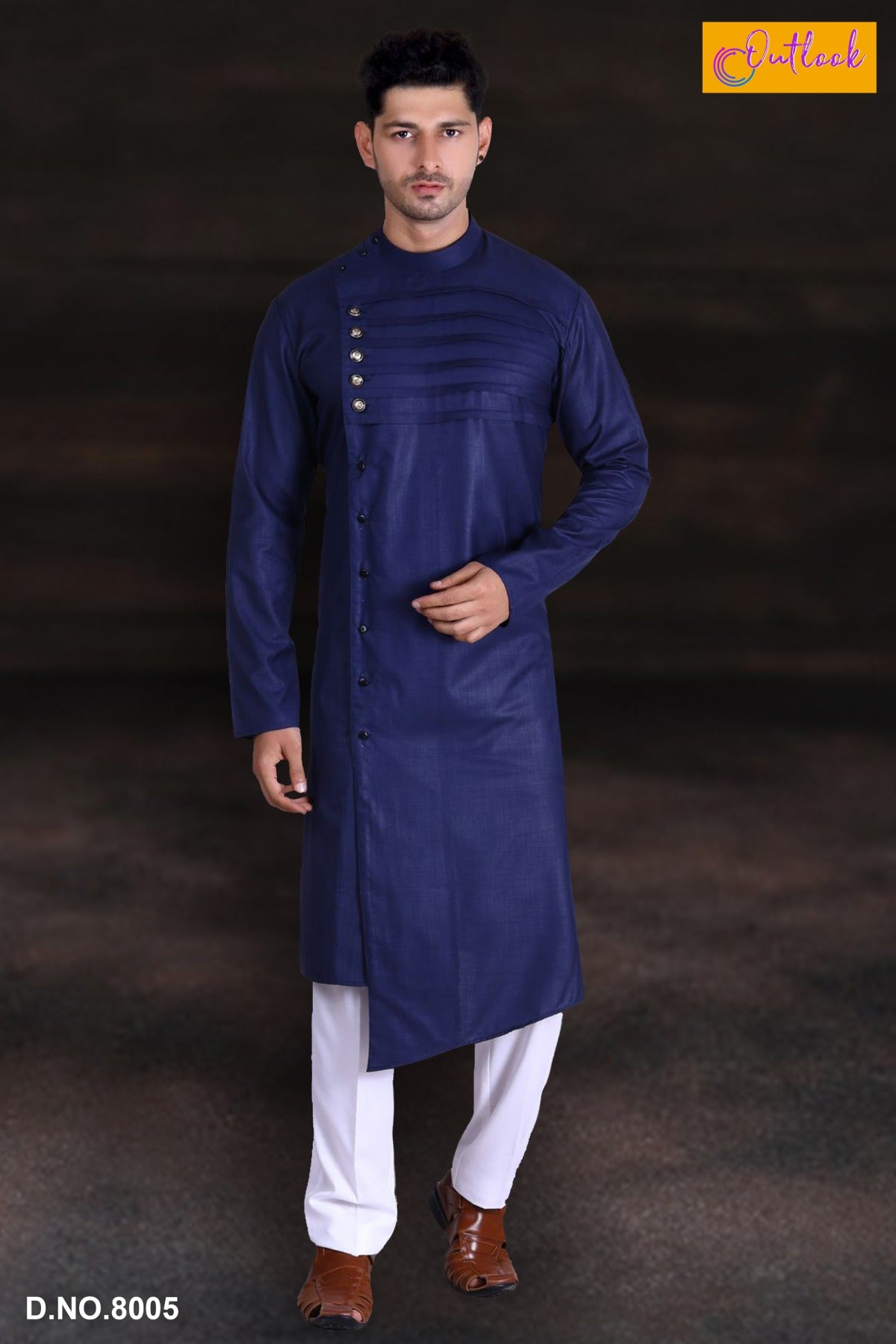 Blue kurta 2025 pajama new design