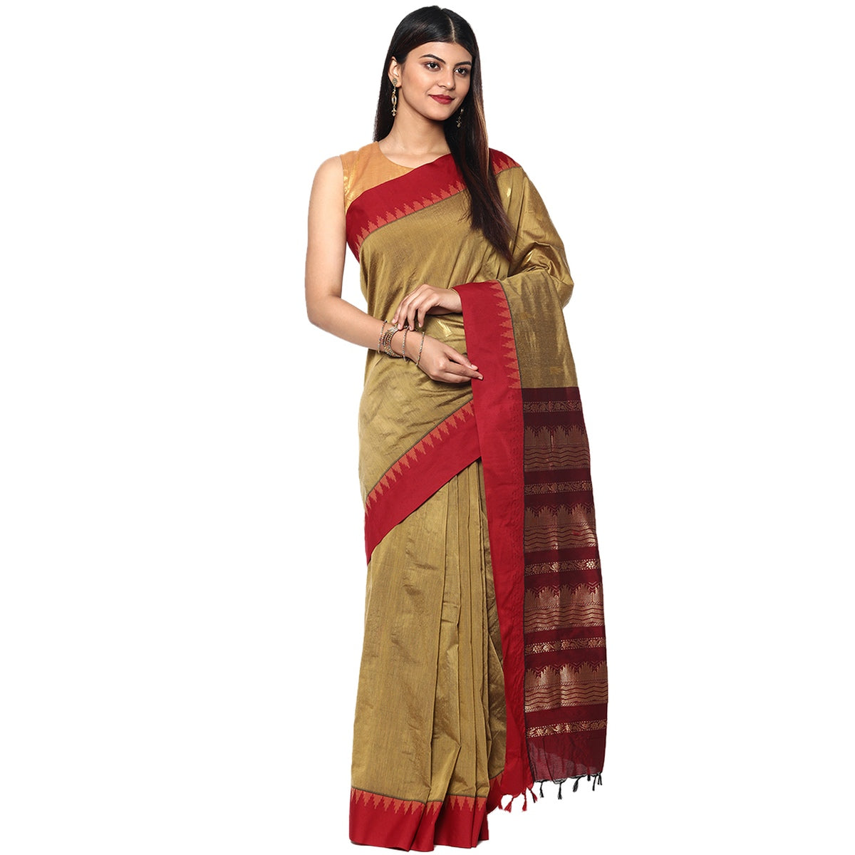 Woven Cotton Silk Saree – Sudarshansarees