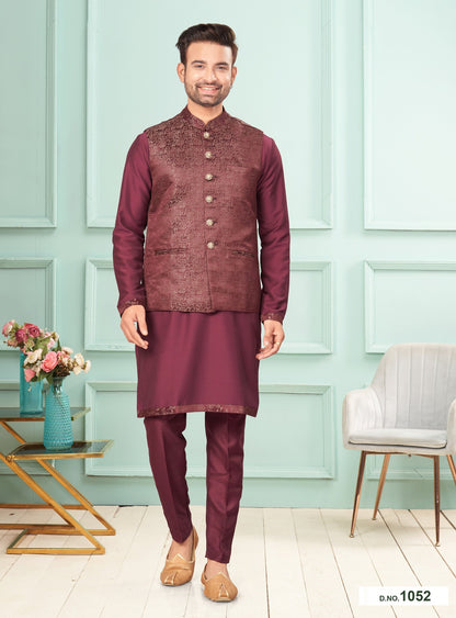 Kurta Pyjama With Jacket