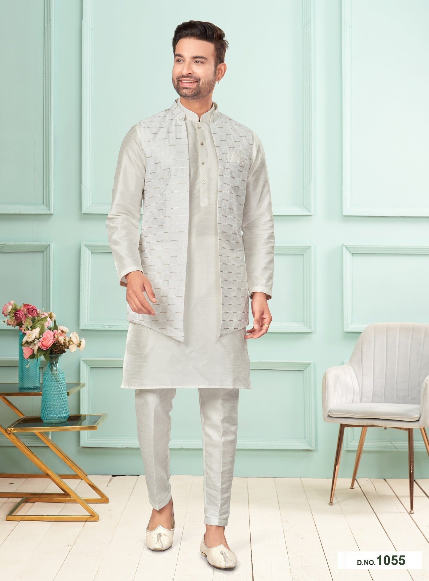 Kurta Pyjama With Jacket