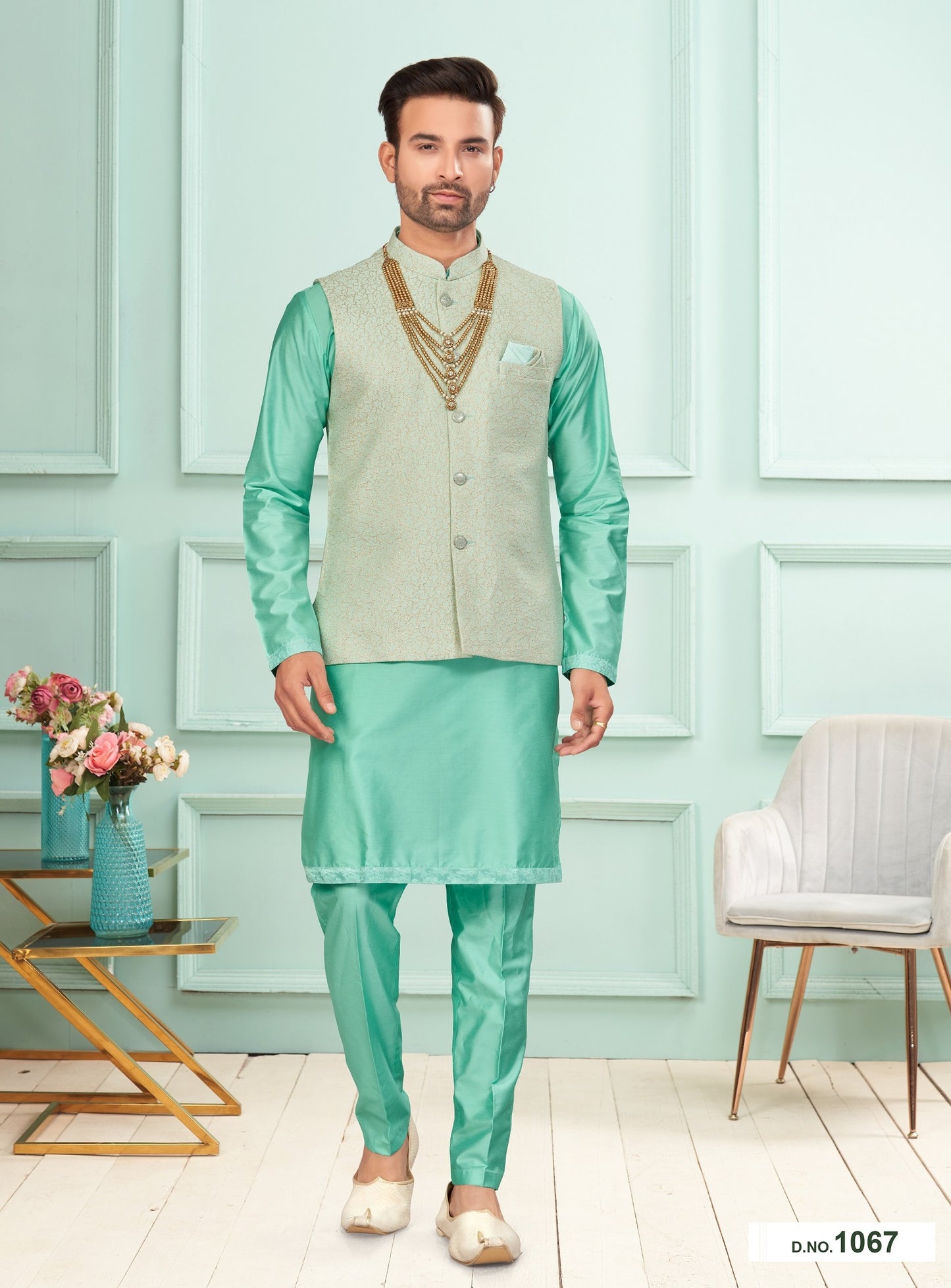 Kurta Pyjama With Jacket