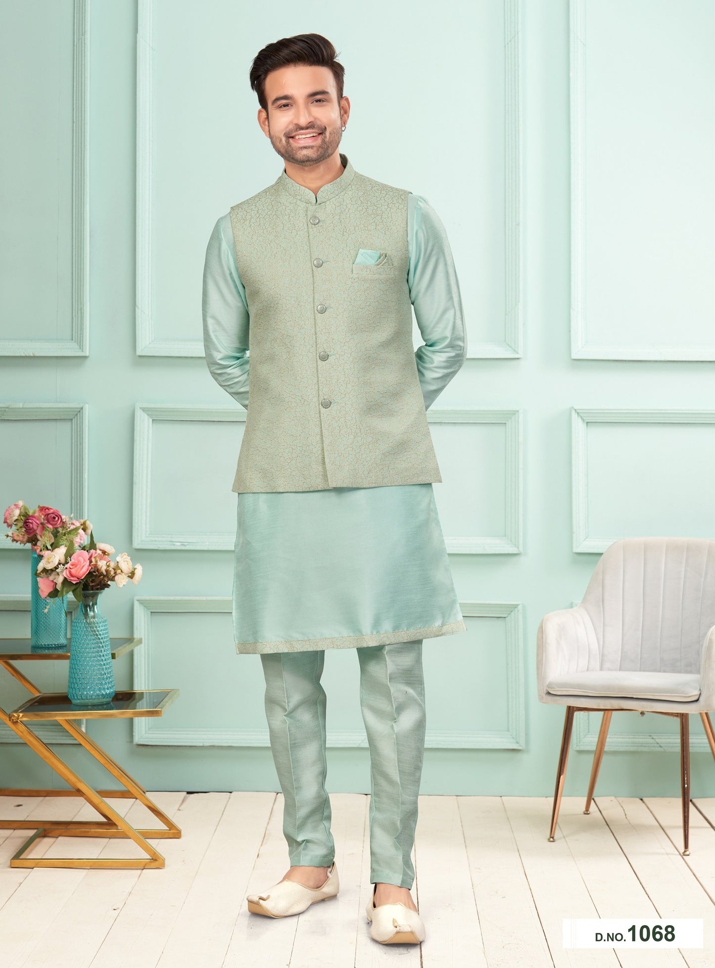 Kurta Pyjama With Jacket