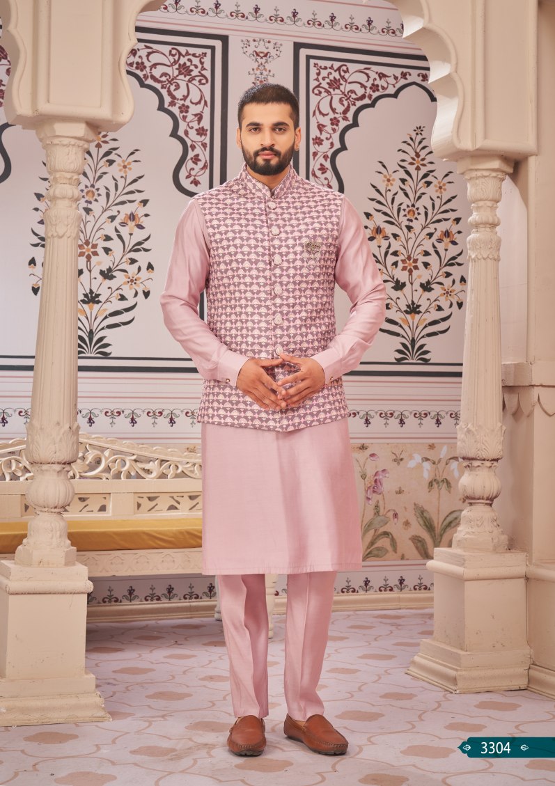 ReadyMade Kurta Pyjama With Jacket Set