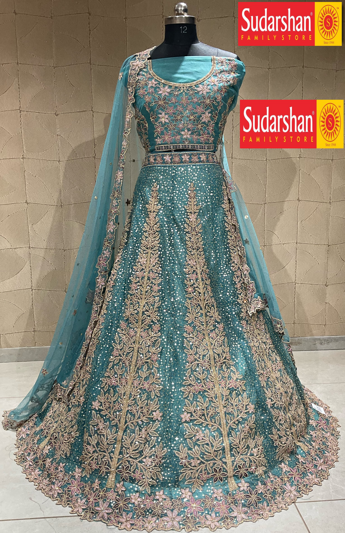 New Semi Stitiched Netted Lehenga Choli