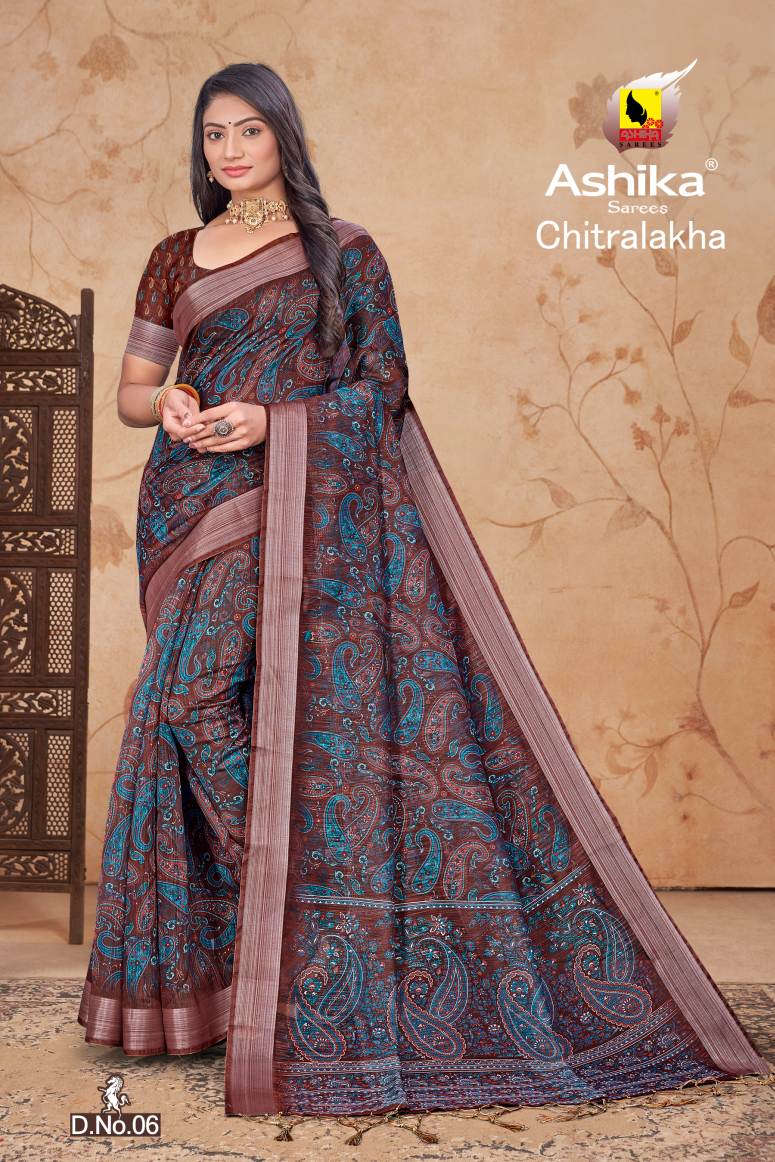 Linen Silk Saree