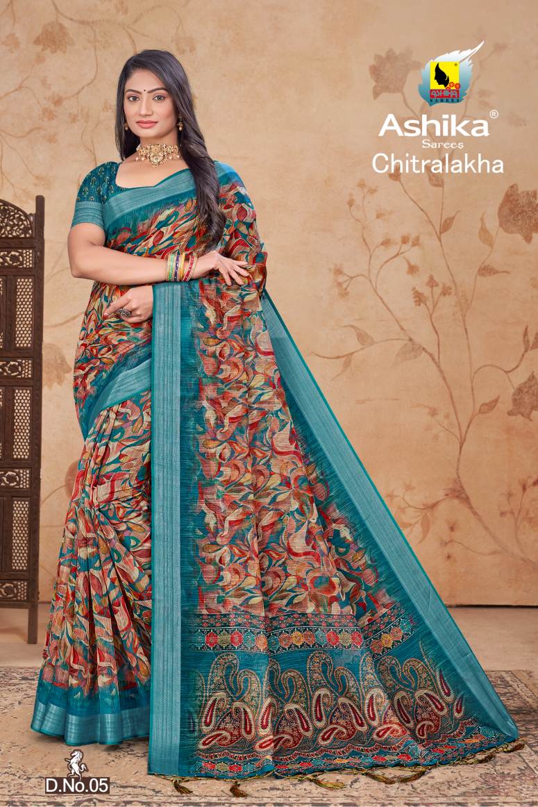 Linen Silk Saree