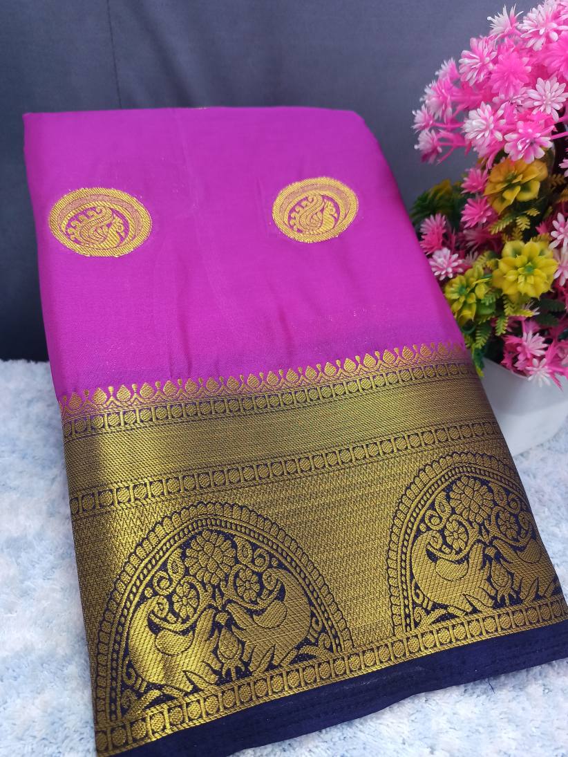 Artificial / Mix Crape Sarees