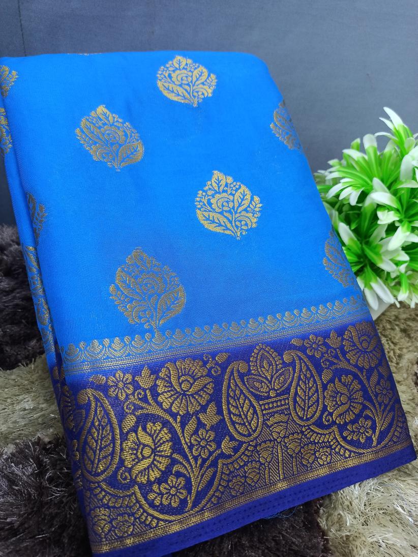 Artificial / Mix Crape Sarees