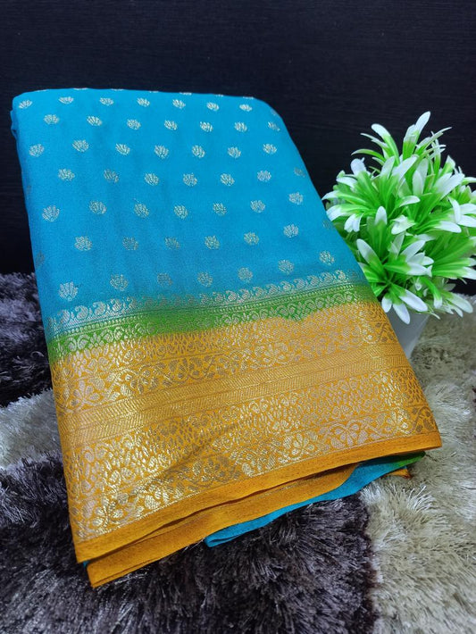 Artificial / Mix Crape Sarees