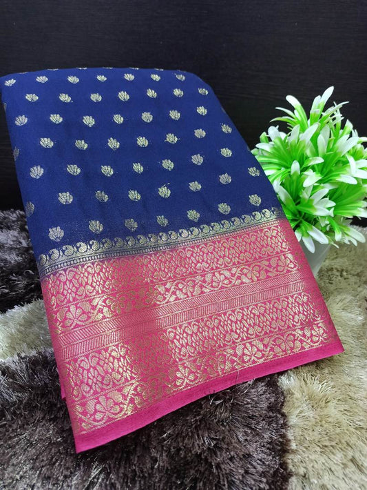 Artificial / Mix Crape Sarees