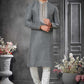 Traditional Wear Cotton Kurta Pajama With Emroidery Work