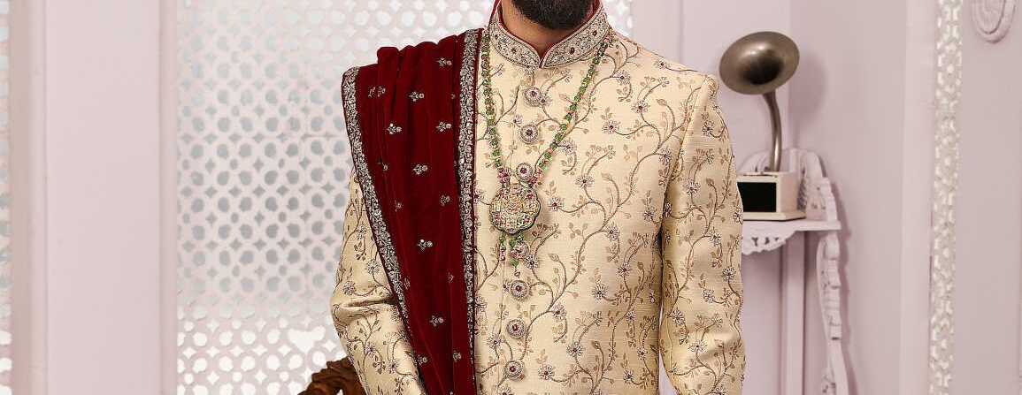 Latest Jodhpuri Design Traditional Sherwani Sudarshansarees