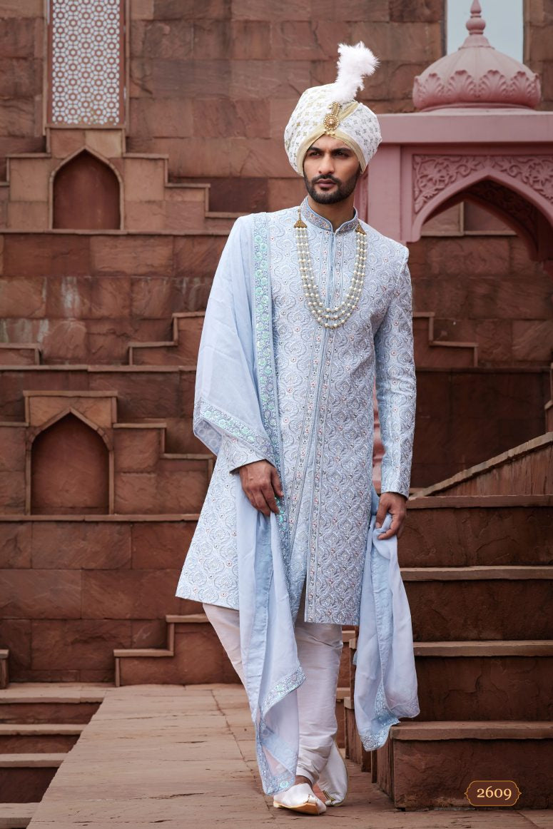 Ethnic Wedding Wear Sherwani Sudarshansarees