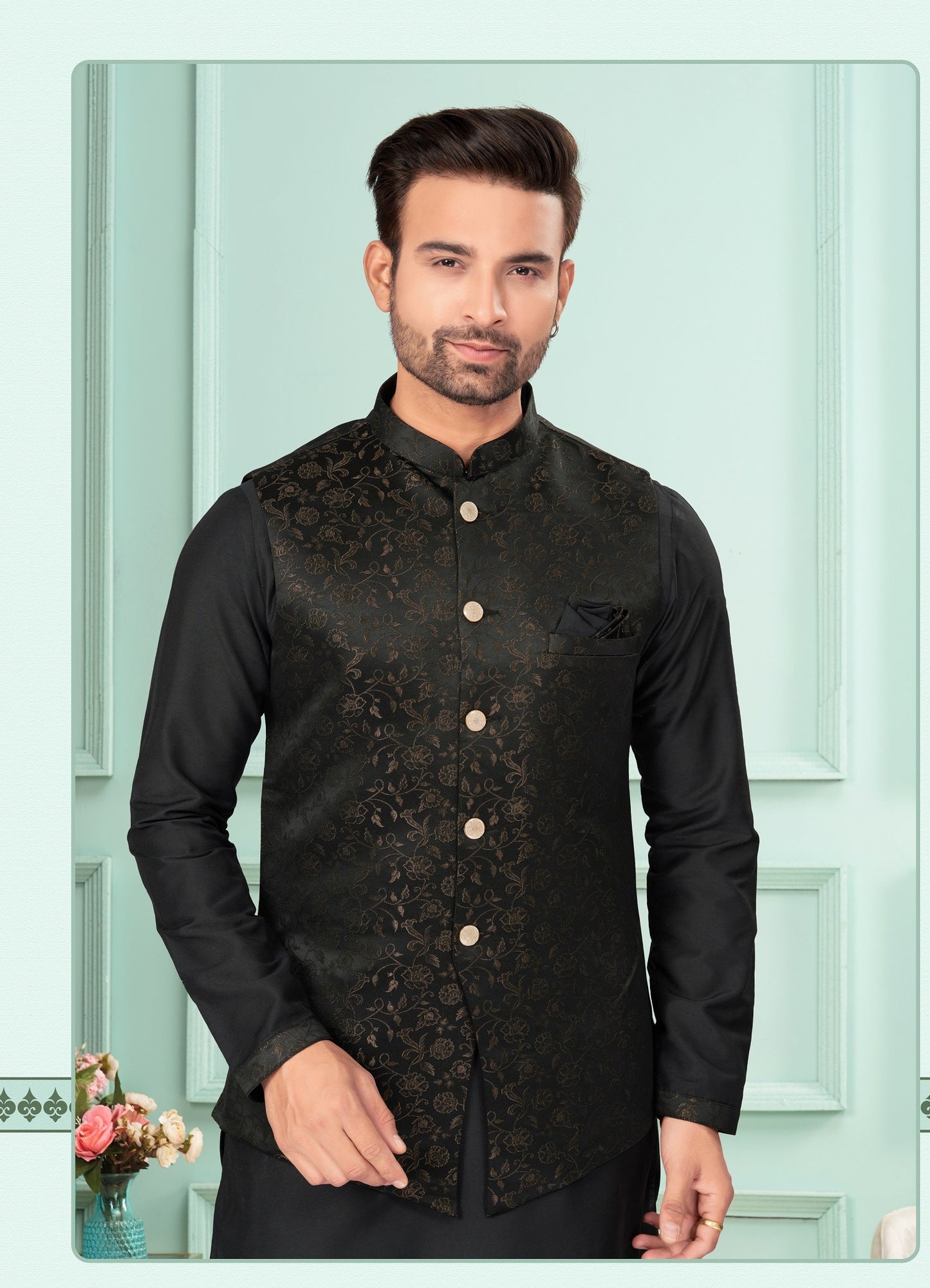 Kurta Pyjama With Jacket