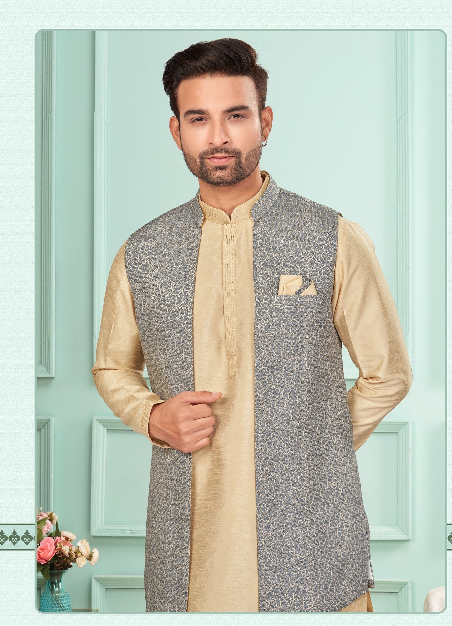 Kurta Pyjama With Jacket