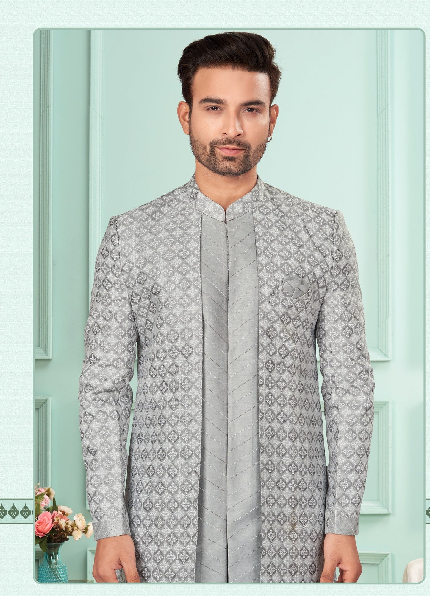 Kurta Pyjama With Jacket