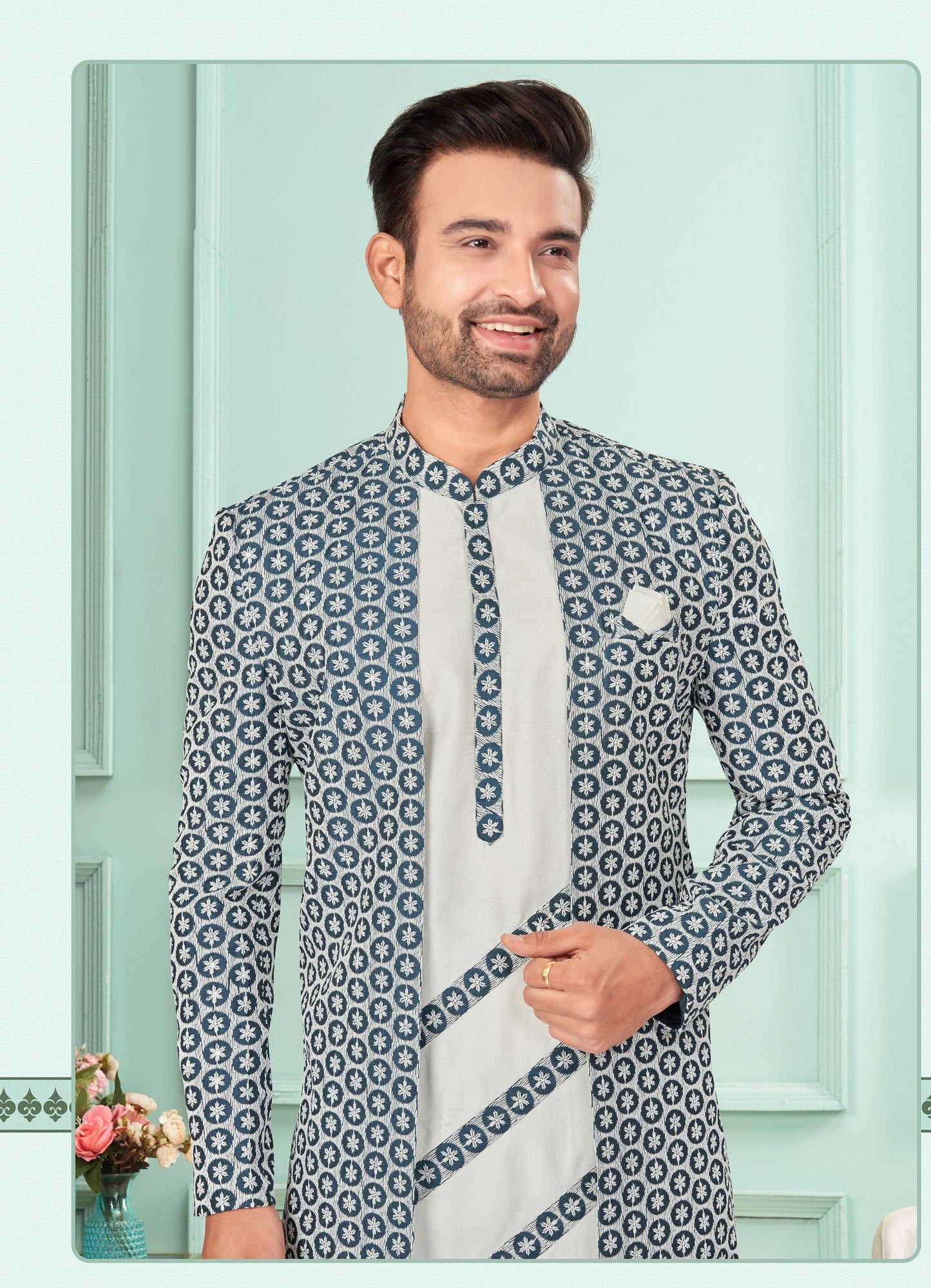 Kurta Pyjama With Jacket