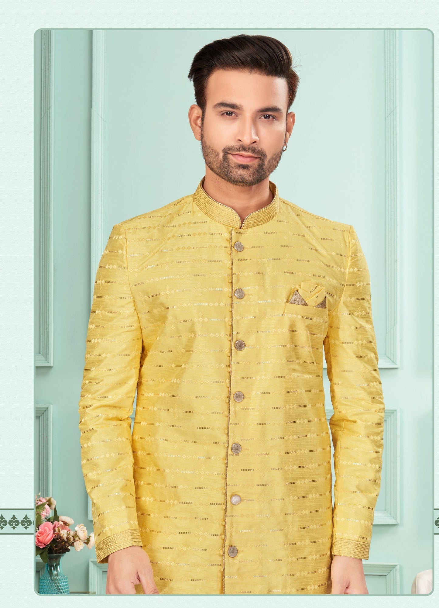 Kurta Pyjama With Jacket