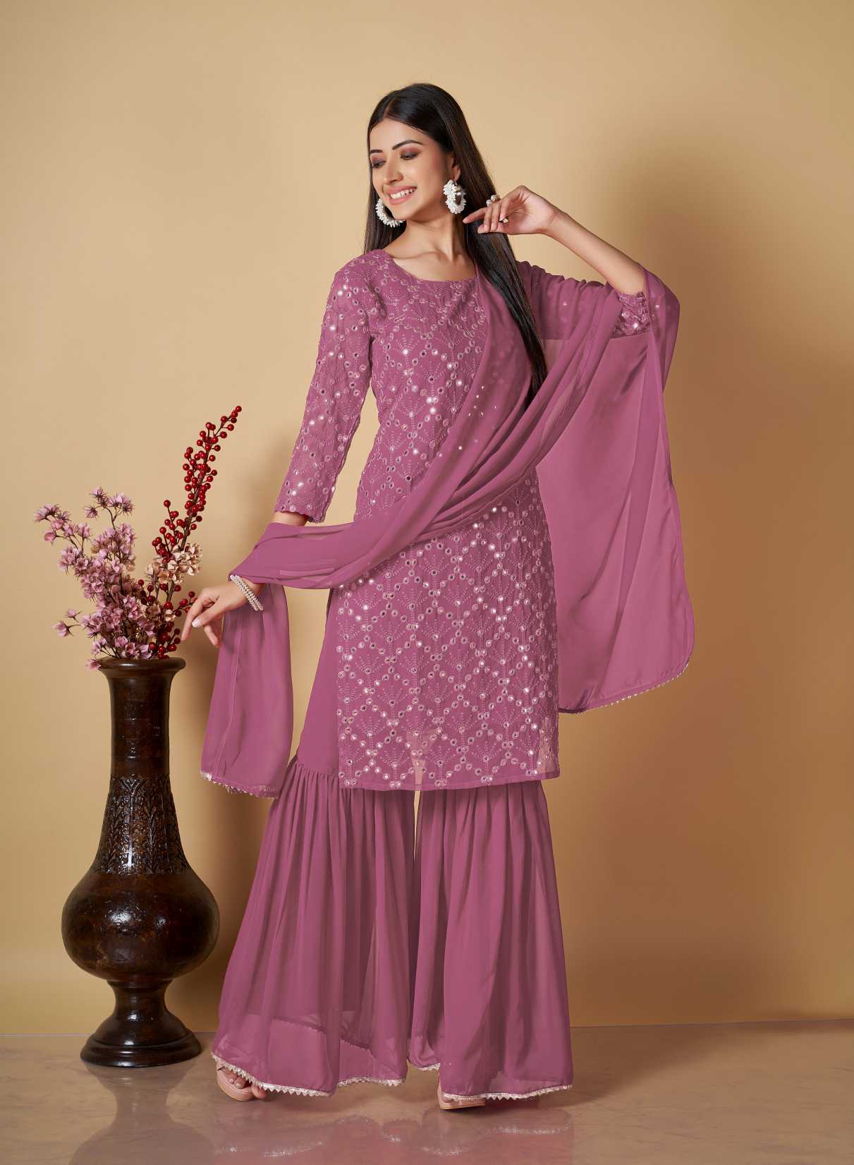 All Season Designer Pink Pure cotton Kurti – Sudarshansarees