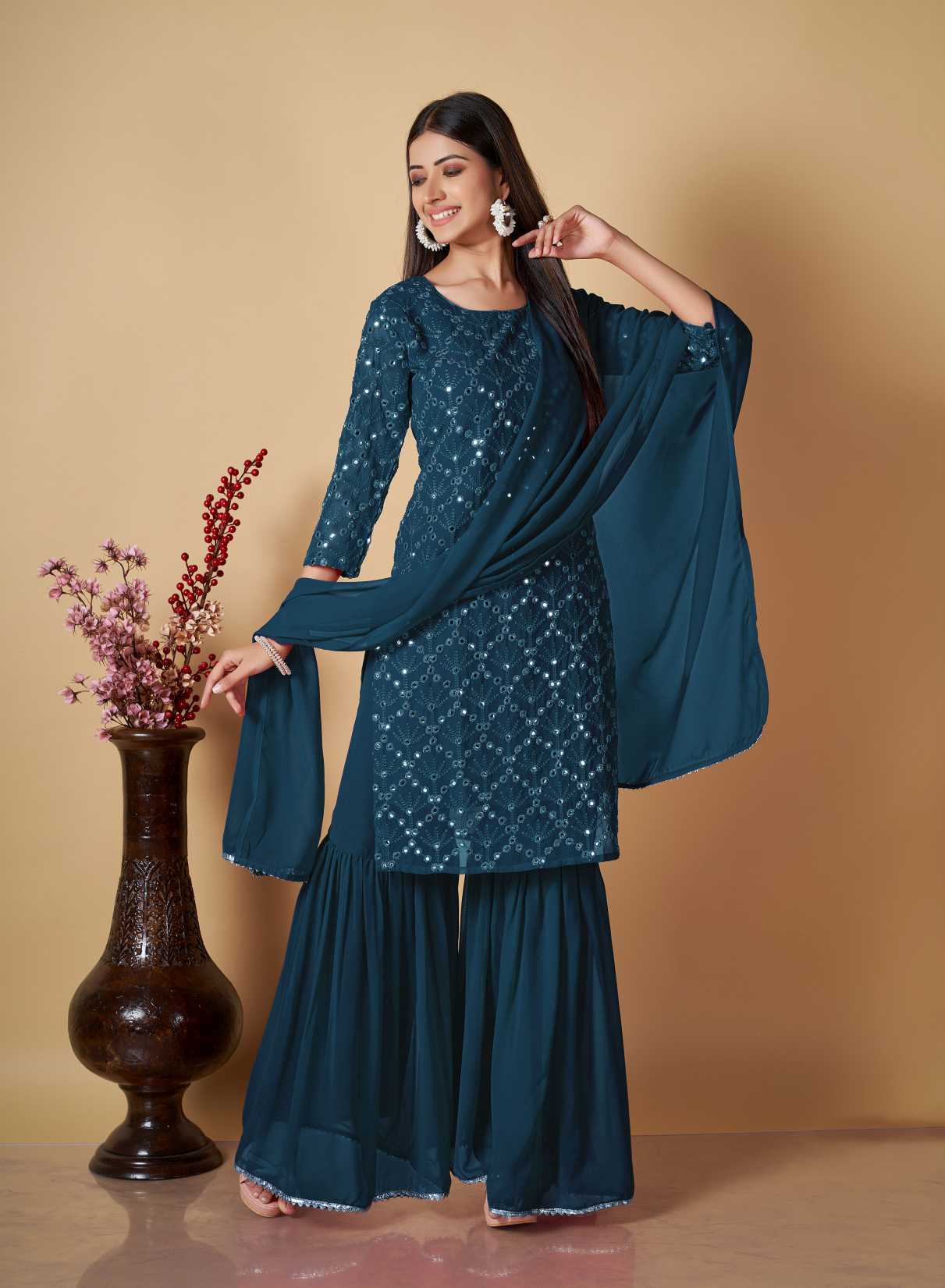 Sharara kurta With Duppatta