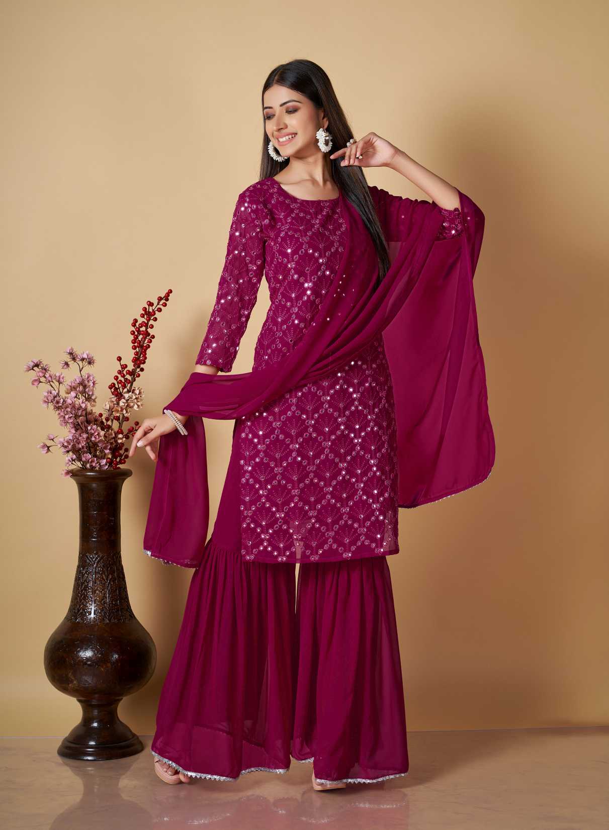 Sharara kurta With Duppatta