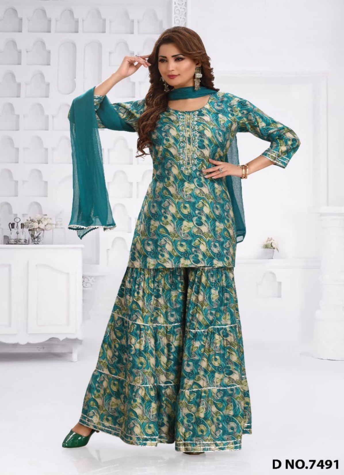 Cotton Gharara Suits