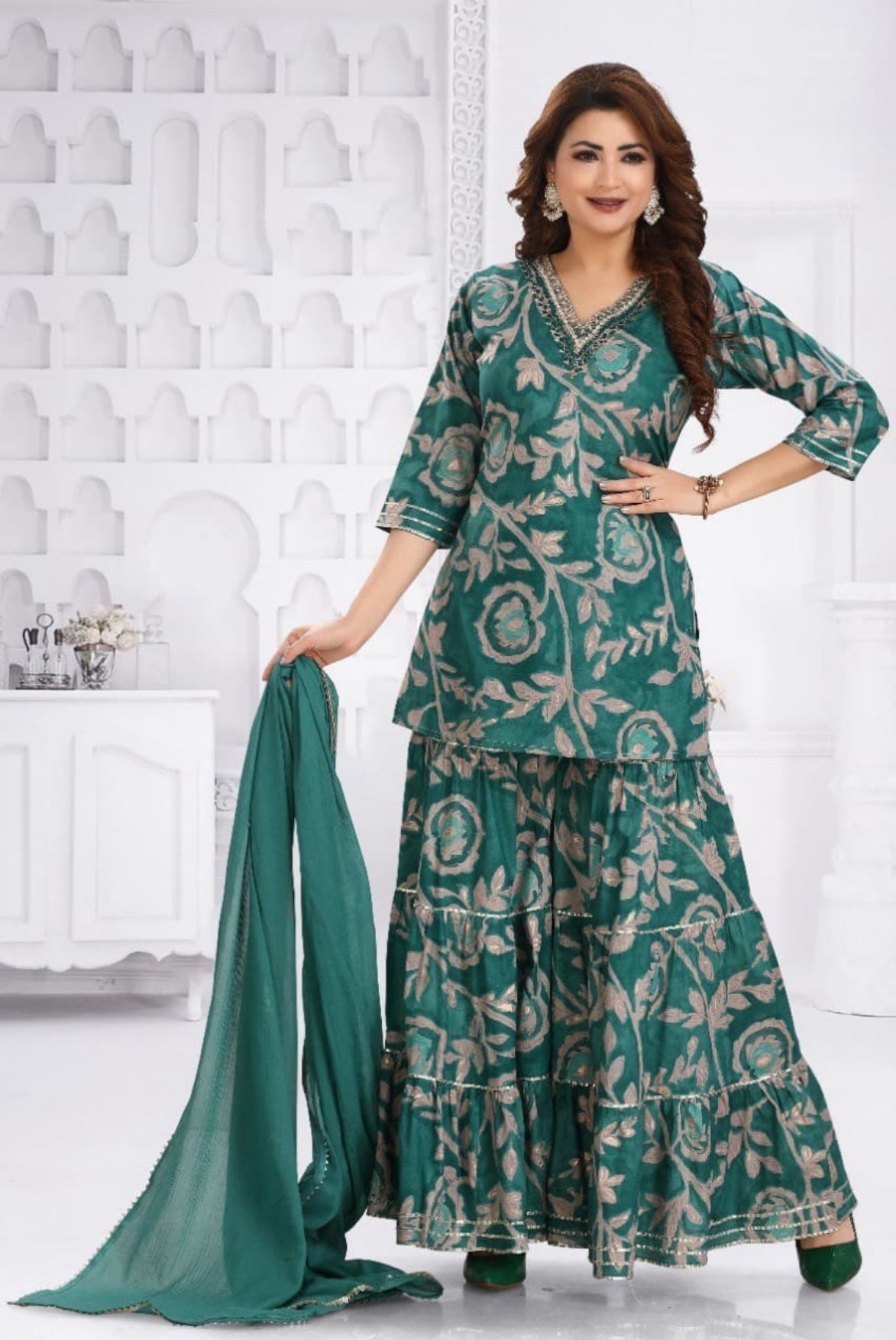 Cotton Gharara Suits