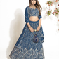 New Semi Stitiched Georgette Lehenga Choli