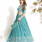 New Semi Stitiched Georgette Lehenga Choli