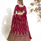 New Semi Stitiched Georgette Lehenga Choli