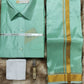 Art Silk Dothi Set  Shirt,Dothi,Kerchief &Belt- 3 In 1 ( Small Border)