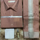 Art Silk Dothi Set  Shirt,Dothi,Kerchief &Belt- 3 In 1 ( Big Border)