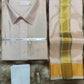 Art Silk Dothi Set  Shirt,Dothi,Kerchief &Belt- 3 In 1 ( Big Border)