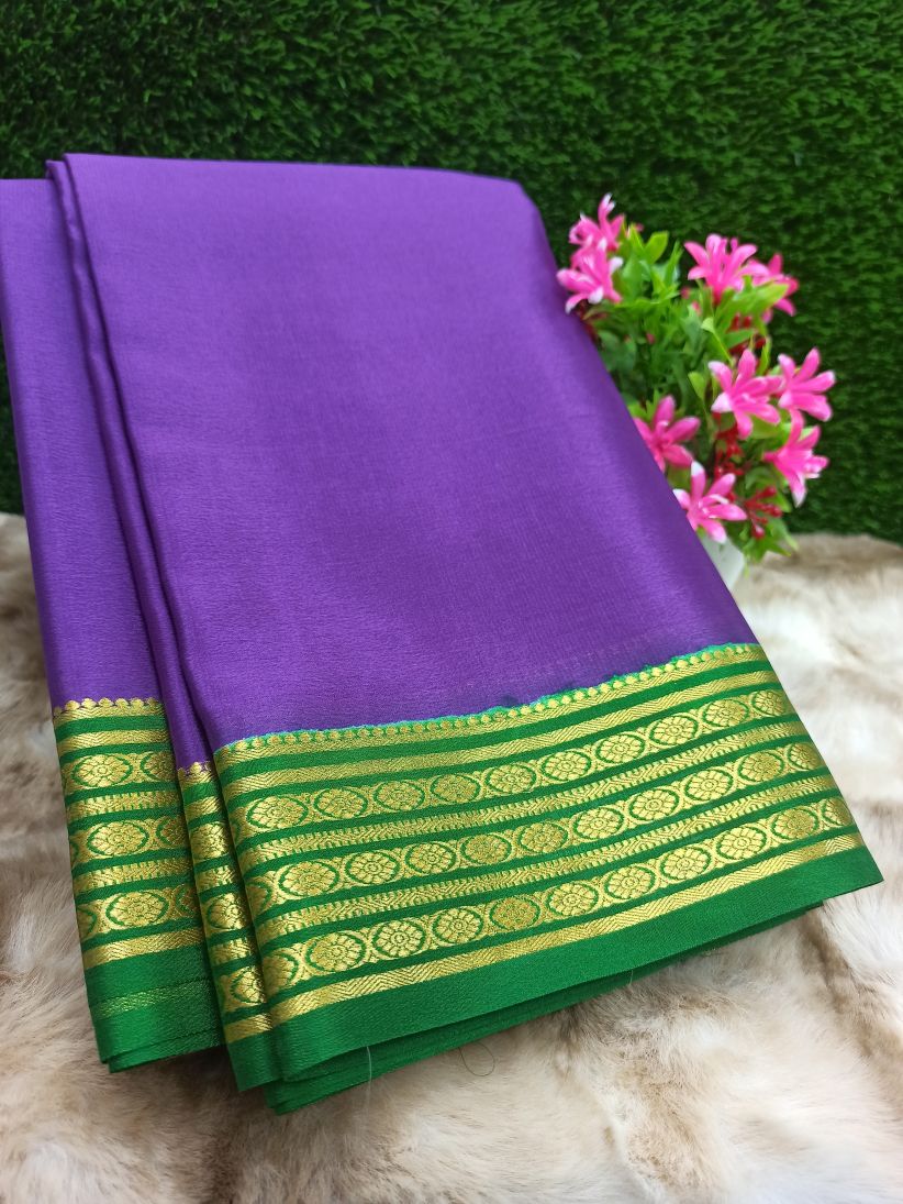 Pure Mysore Silk Saree( 60 Grams )