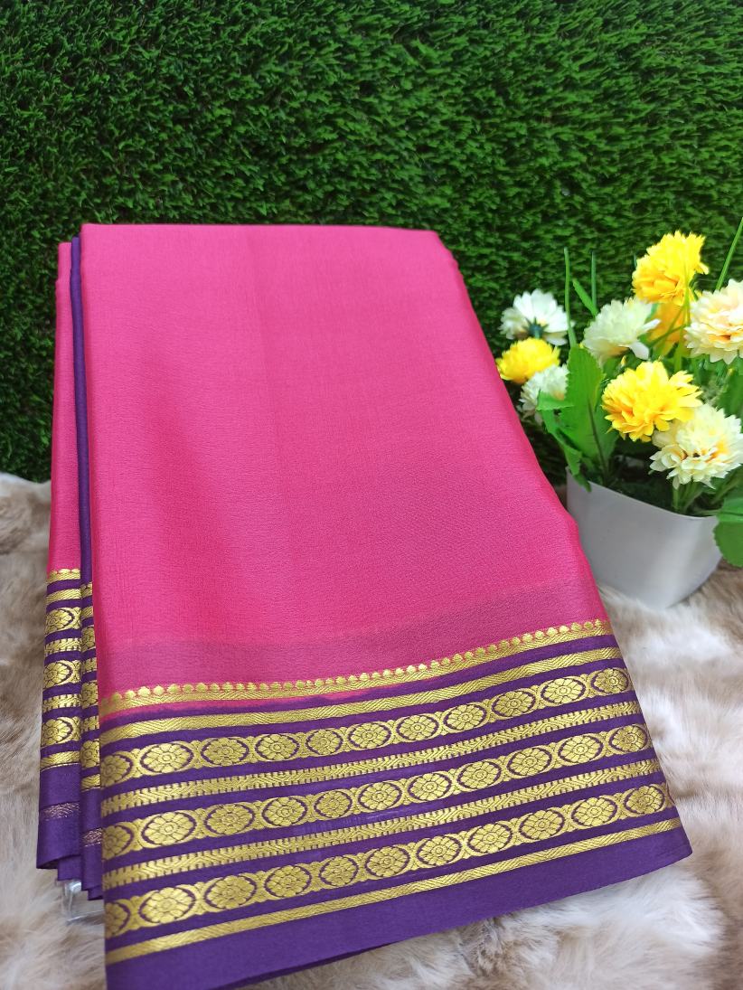 Pure Mysore Silk Saree ( 60 Grams )