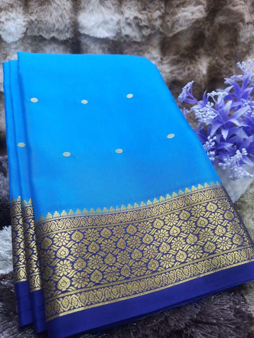 Pure Mysore Silk Saree( 60 Grams )