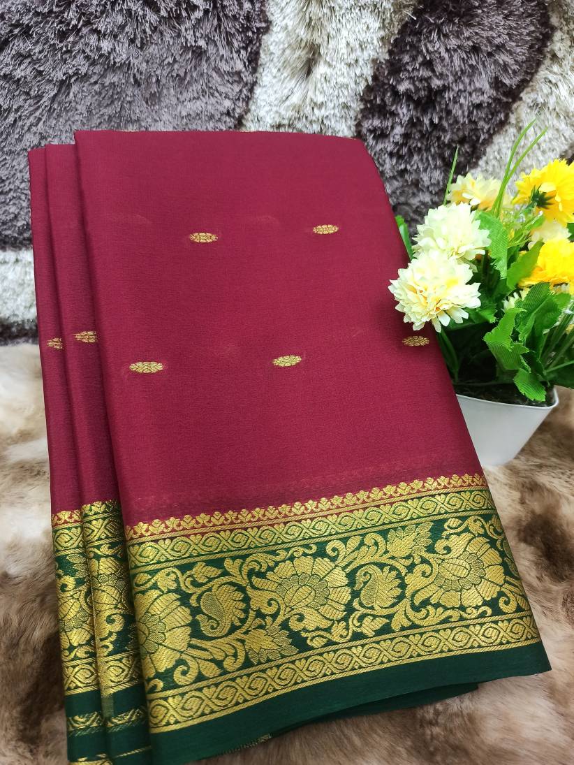 Pure Mysore Silk Saree ( 60 Grams )