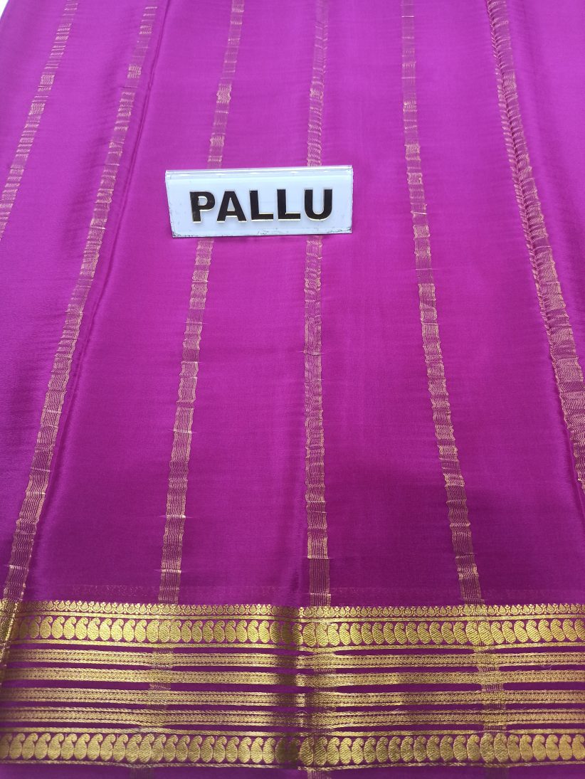 Pure Mysore Silk Saree( 60Grams )