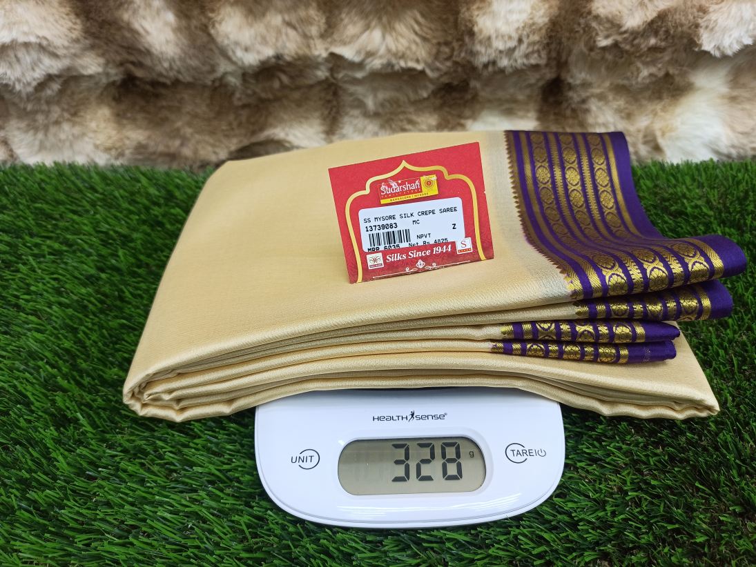 Pure Mysore Silk Saree( 60Grams )