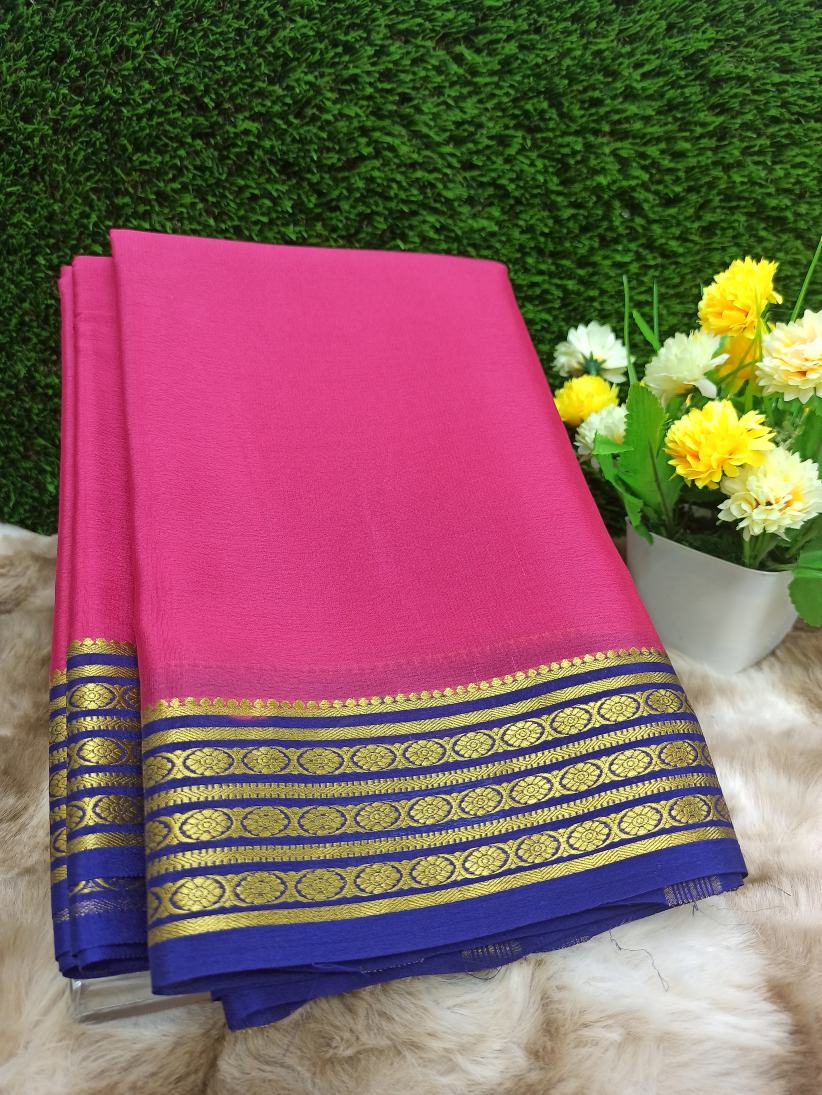 Pure Mysore Silk Saree( 60 grams )