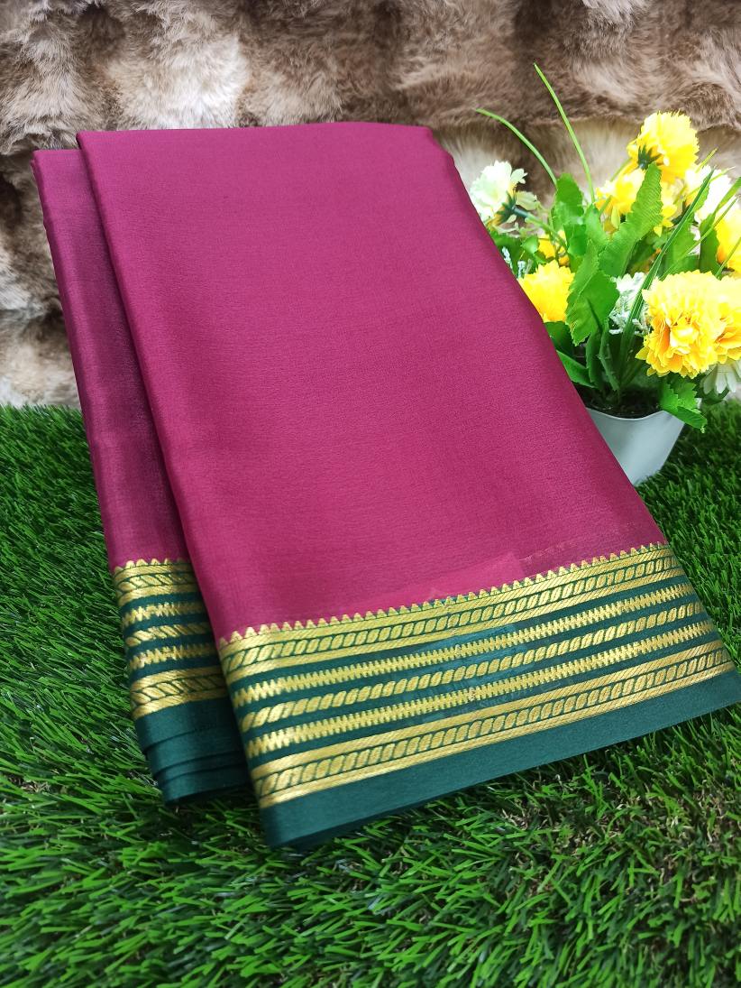 Pure Mysore Silk Saree( 60Grams )