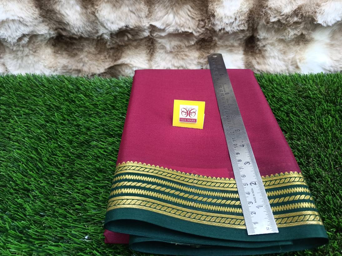 Pure Mysore Silk Saree( 60Grams )