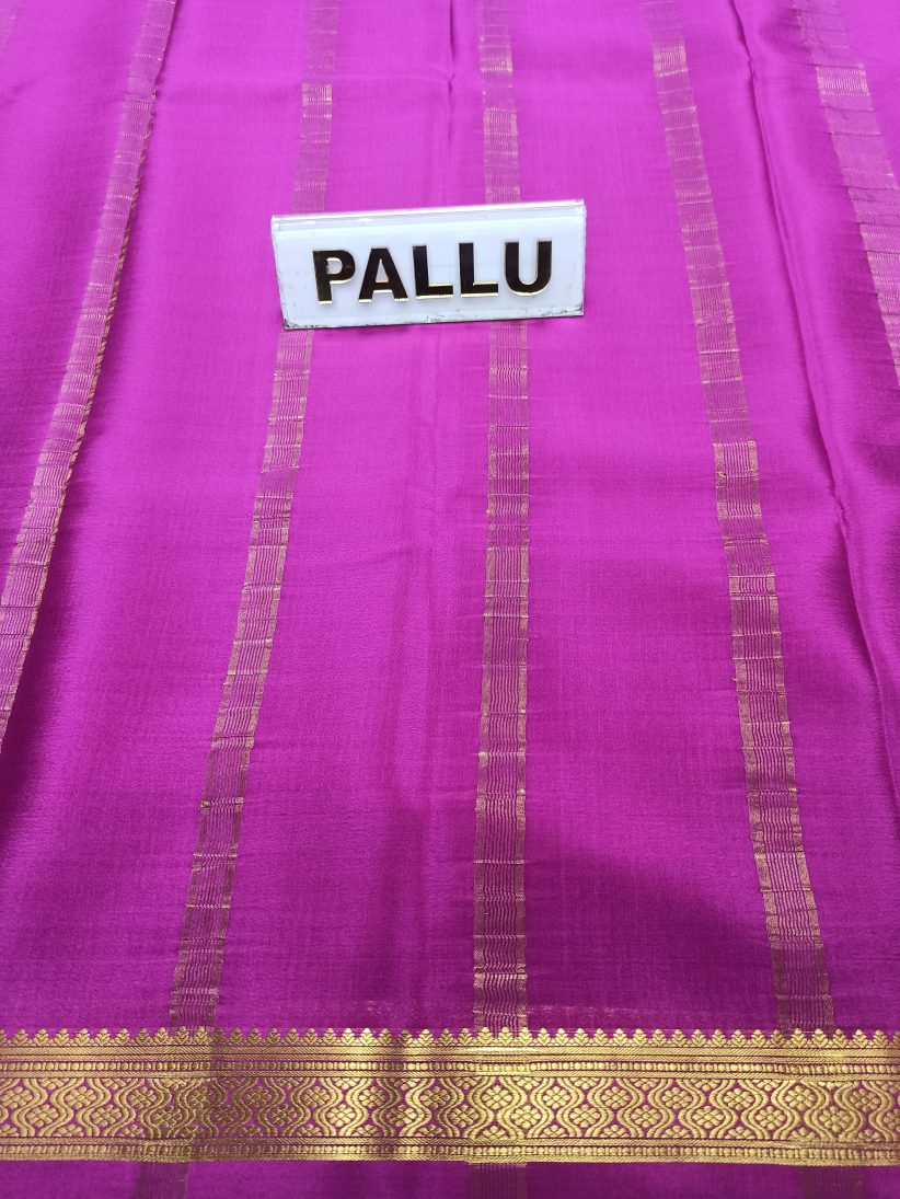 Pure Mysore Silk Saree( 60Grams )