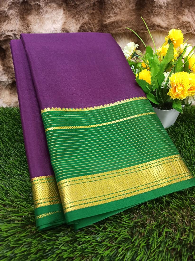 Pure Mysore Silk Saree( 60Grams )