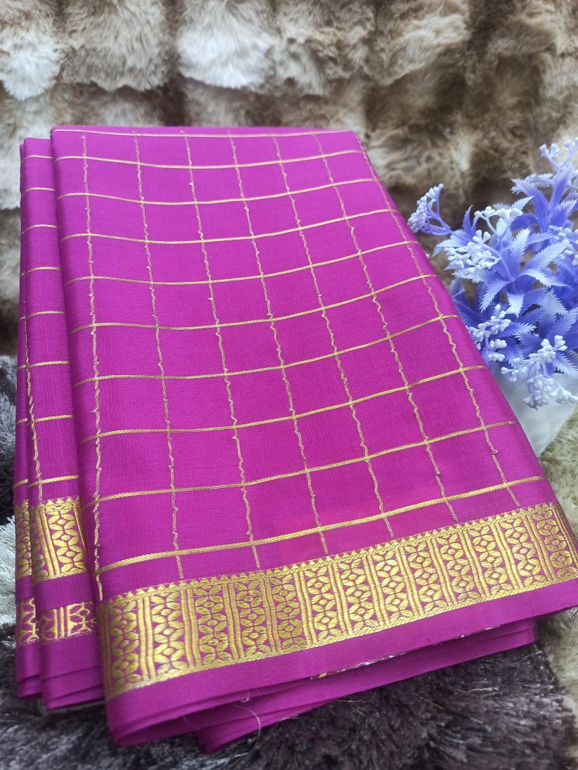 Pure Mysore Silk Saree( 60 Grams )