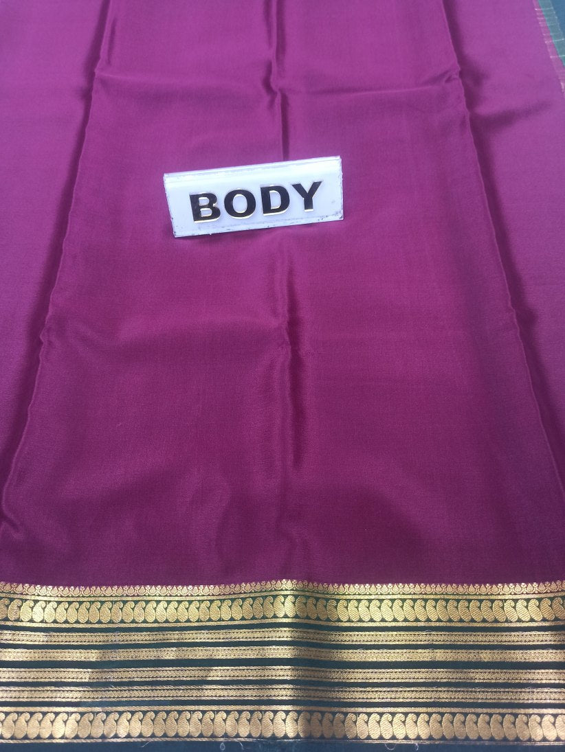 Pure Mysore Silk Saree( 60 Grams )