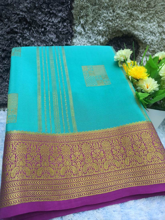 Pure Mysore Silk Saree(60 Grams)