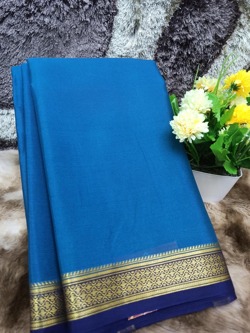 Pure Mysore Silk Saree ( 60 Grams )