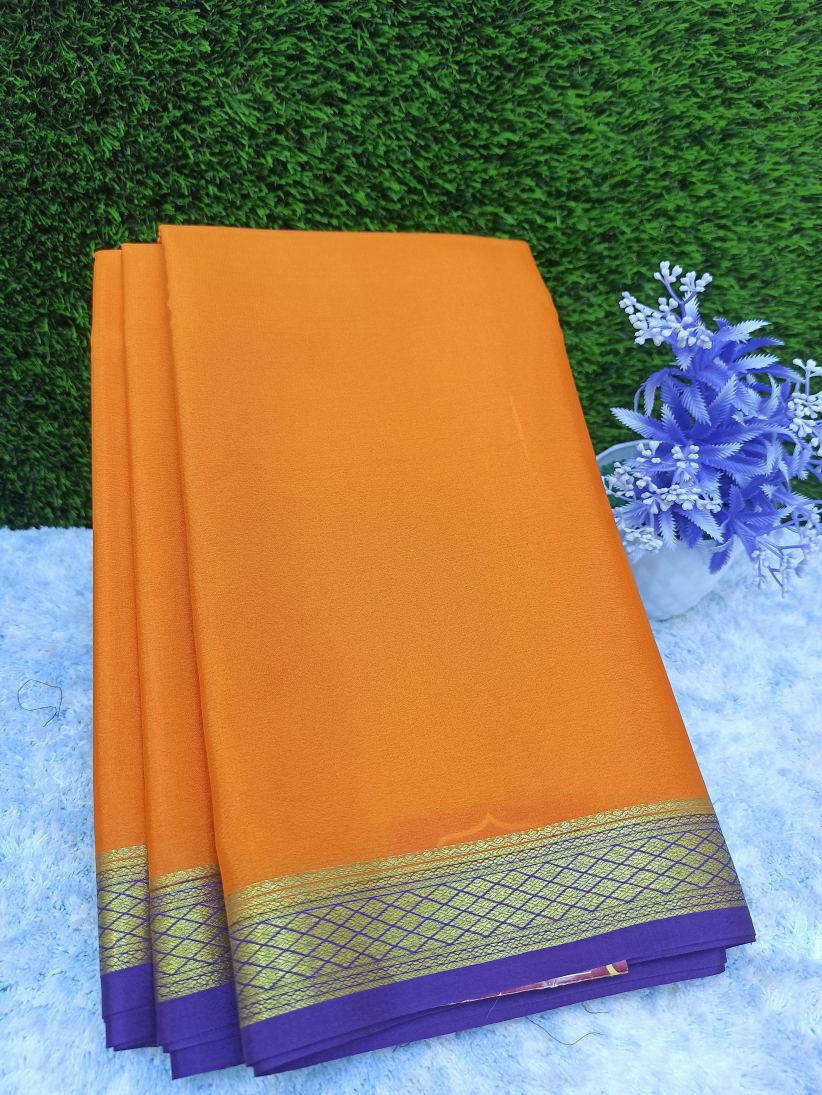 Pure Mysore Silk Saree( 60 Grams)